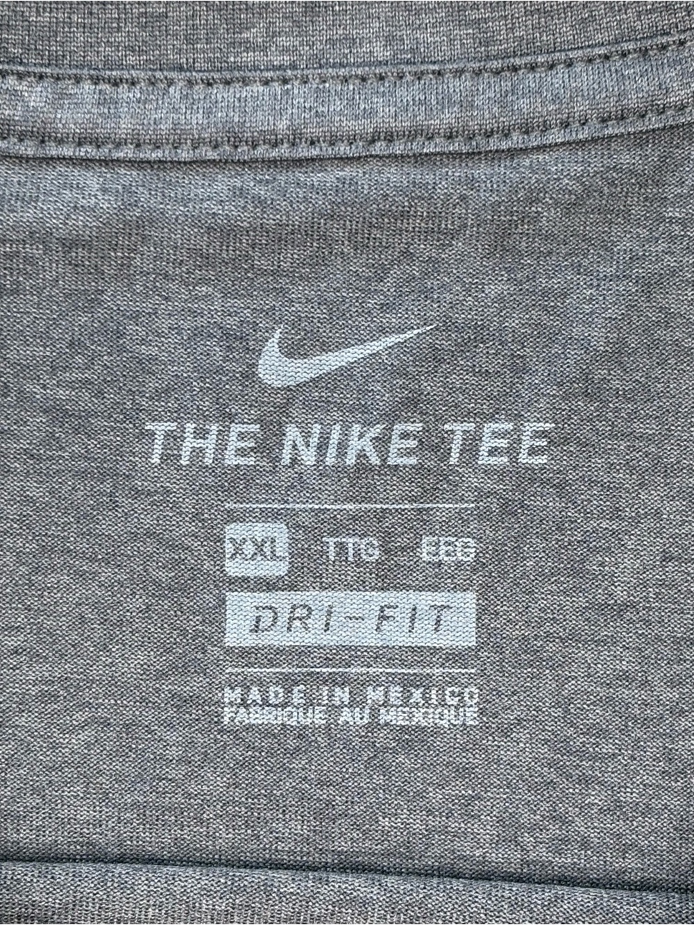 Nike Dri-Fit Grey Long-Sleeve T-Shirt with Bright Orange Princeton Golf Logo - Picture 3 of 10